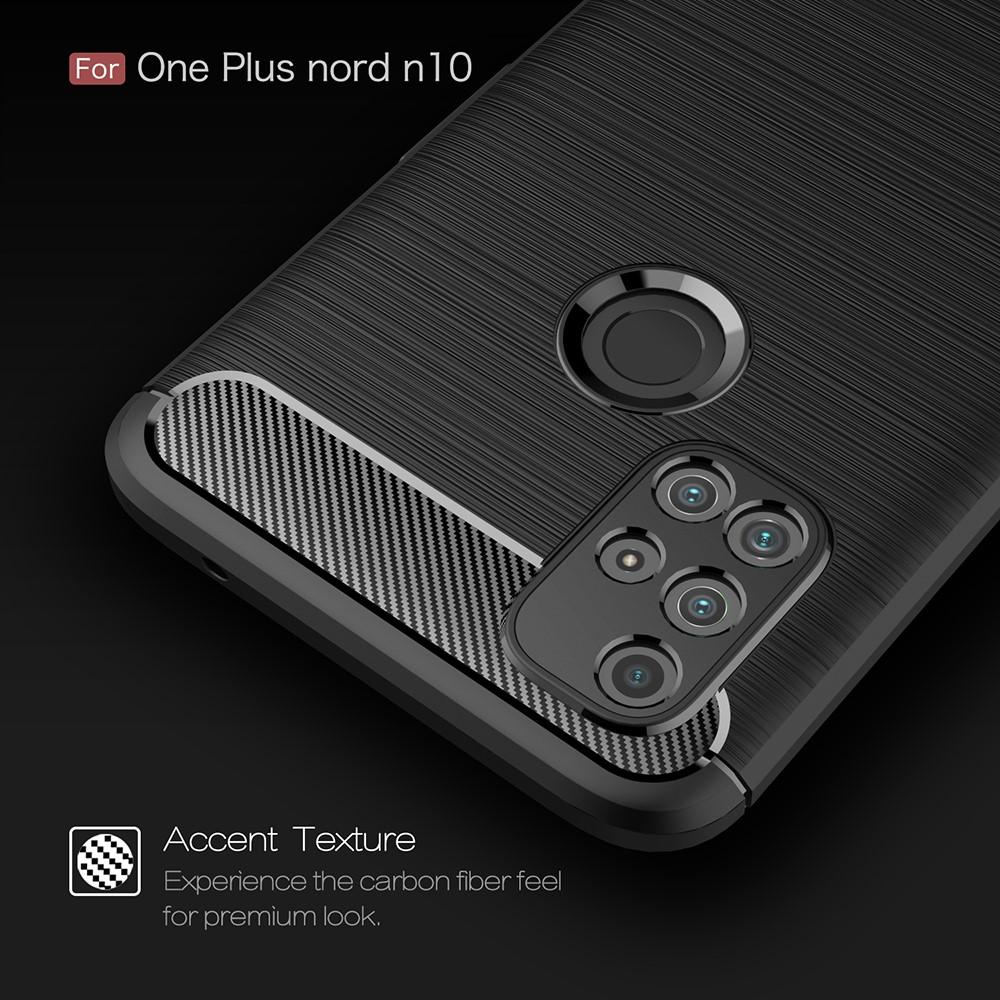 Hoesje TPU Brushed  OnePlus Nord N10 5G Zwart