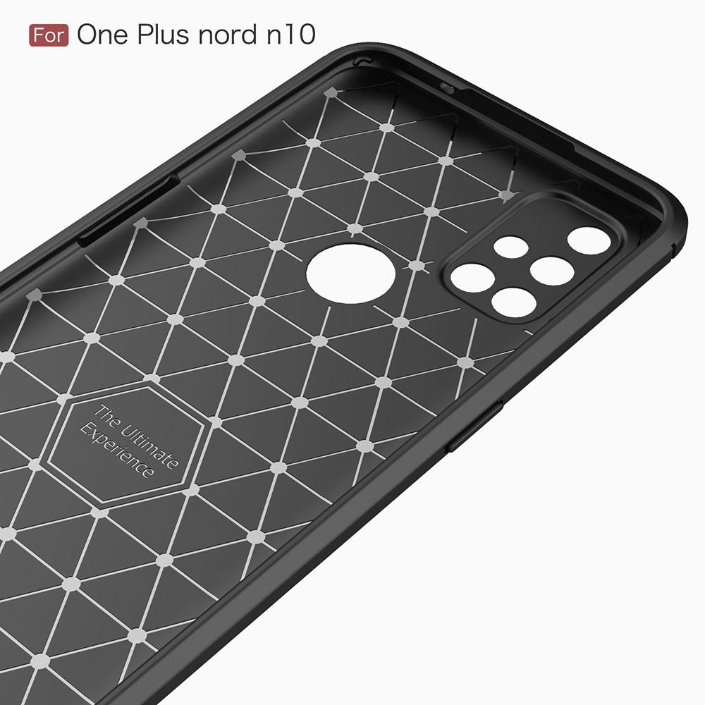 Hoesje TPU Brushed  OnePlus Nord N10 5G Zwart