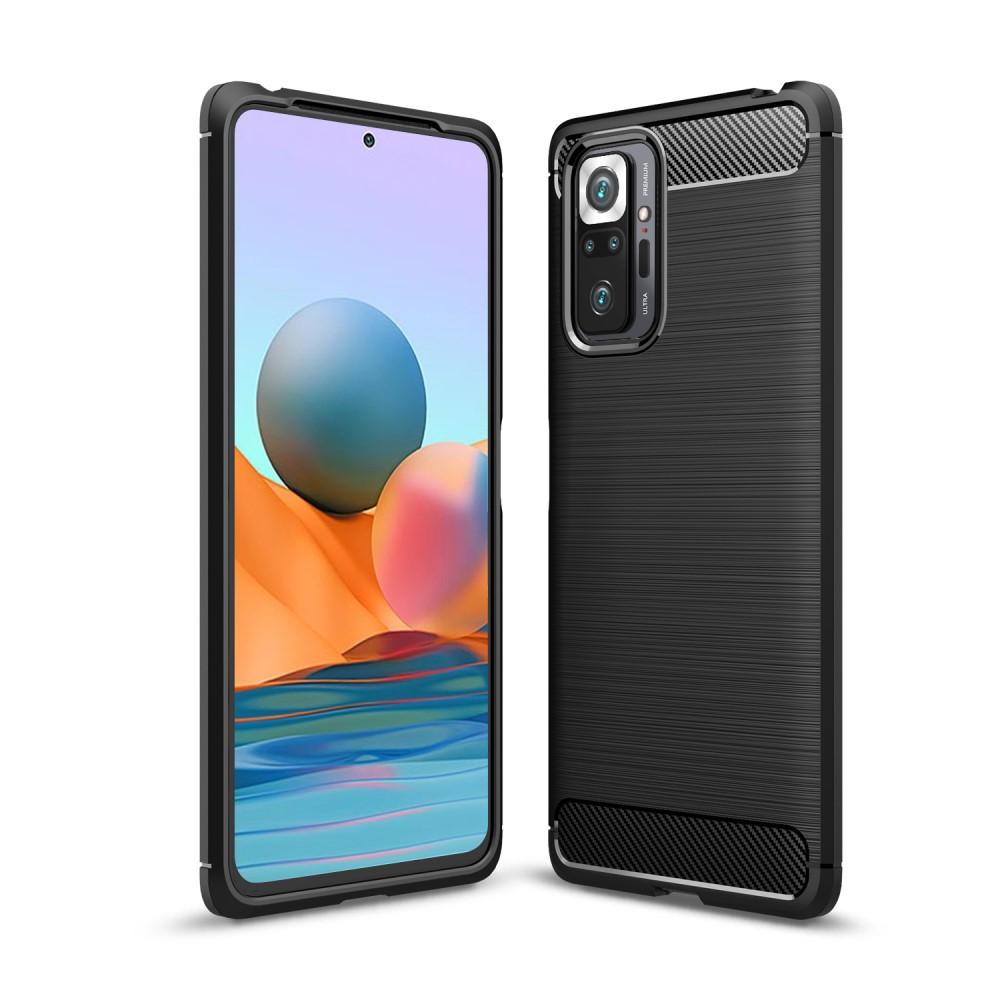 Brushed TPU Case Xiaomi Redmi Note 10 Pro Zwart