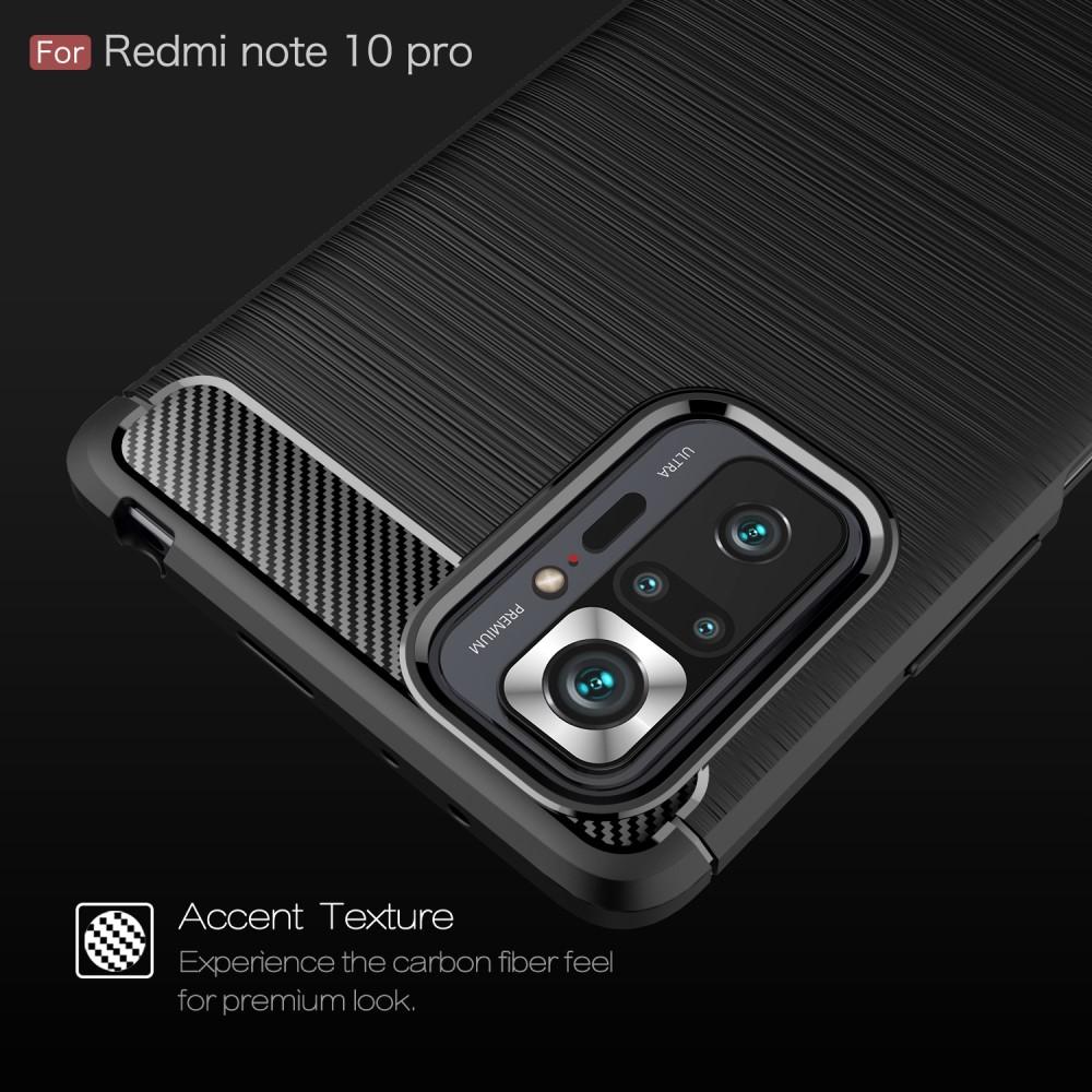 Brushed TPU Case Xiaomi Redmi Note 10 Pro Zwart