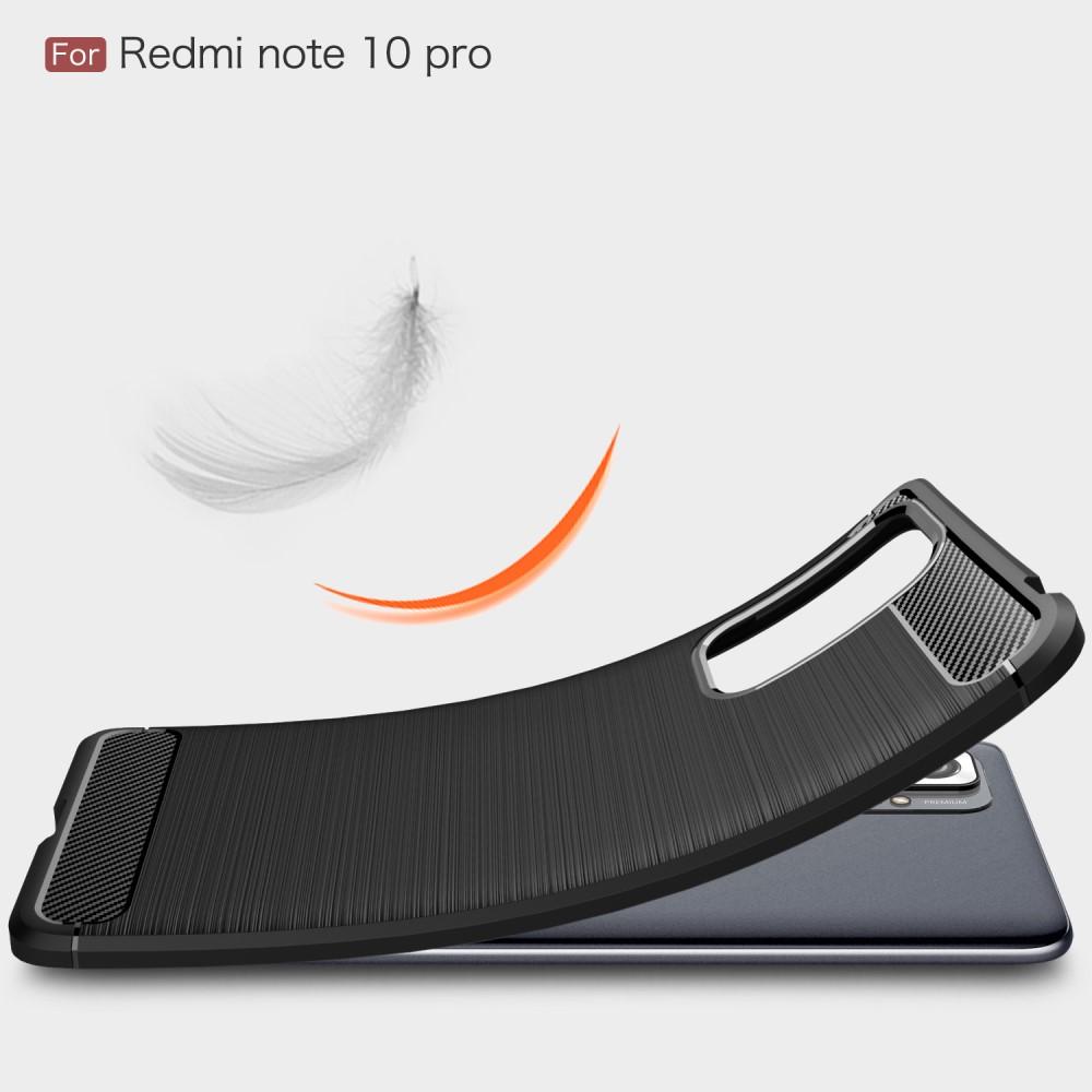 Brushed TPU Case Xiaomi Redmi Note 10 Pro Zwart