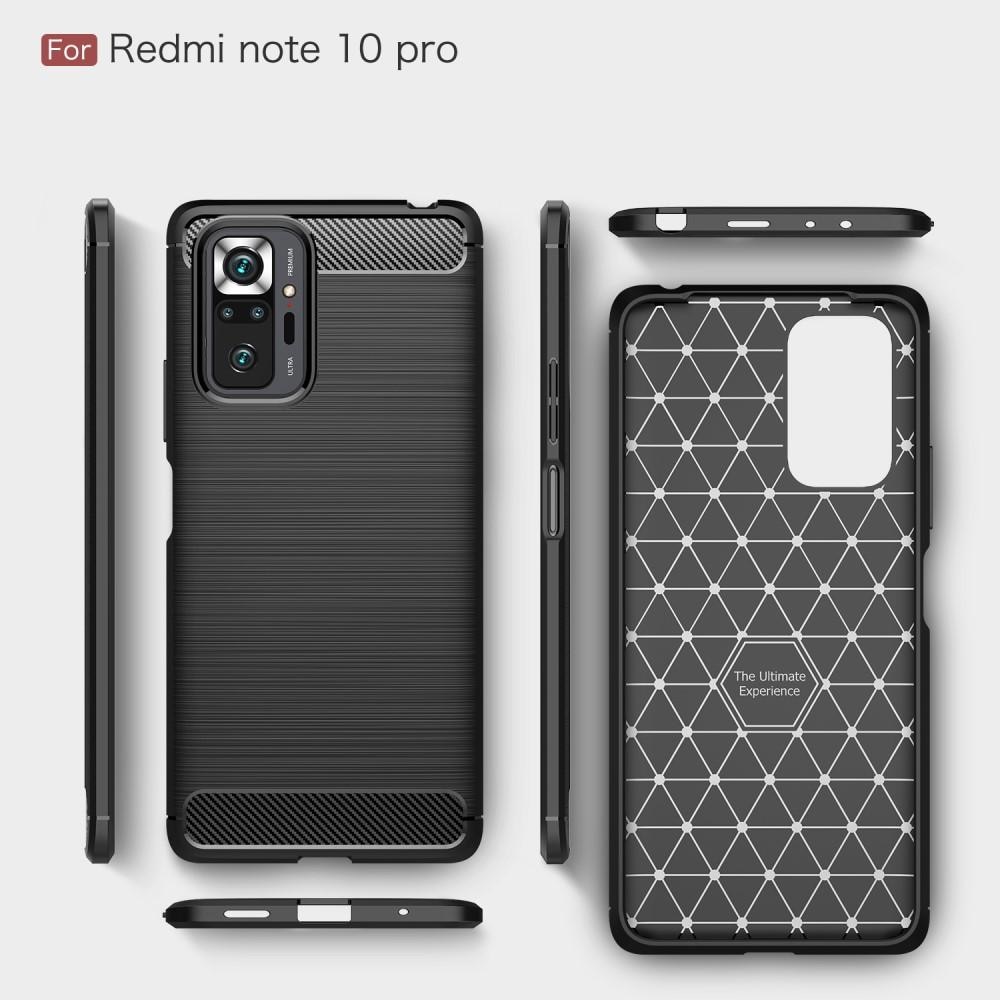 Brushed TPU Case Xiaomi Redmi Note 10 Pro Zwart