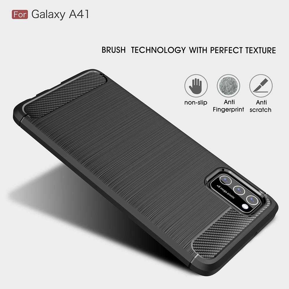 Brushed TPU Case Samsung Galaxy A41 Zwart