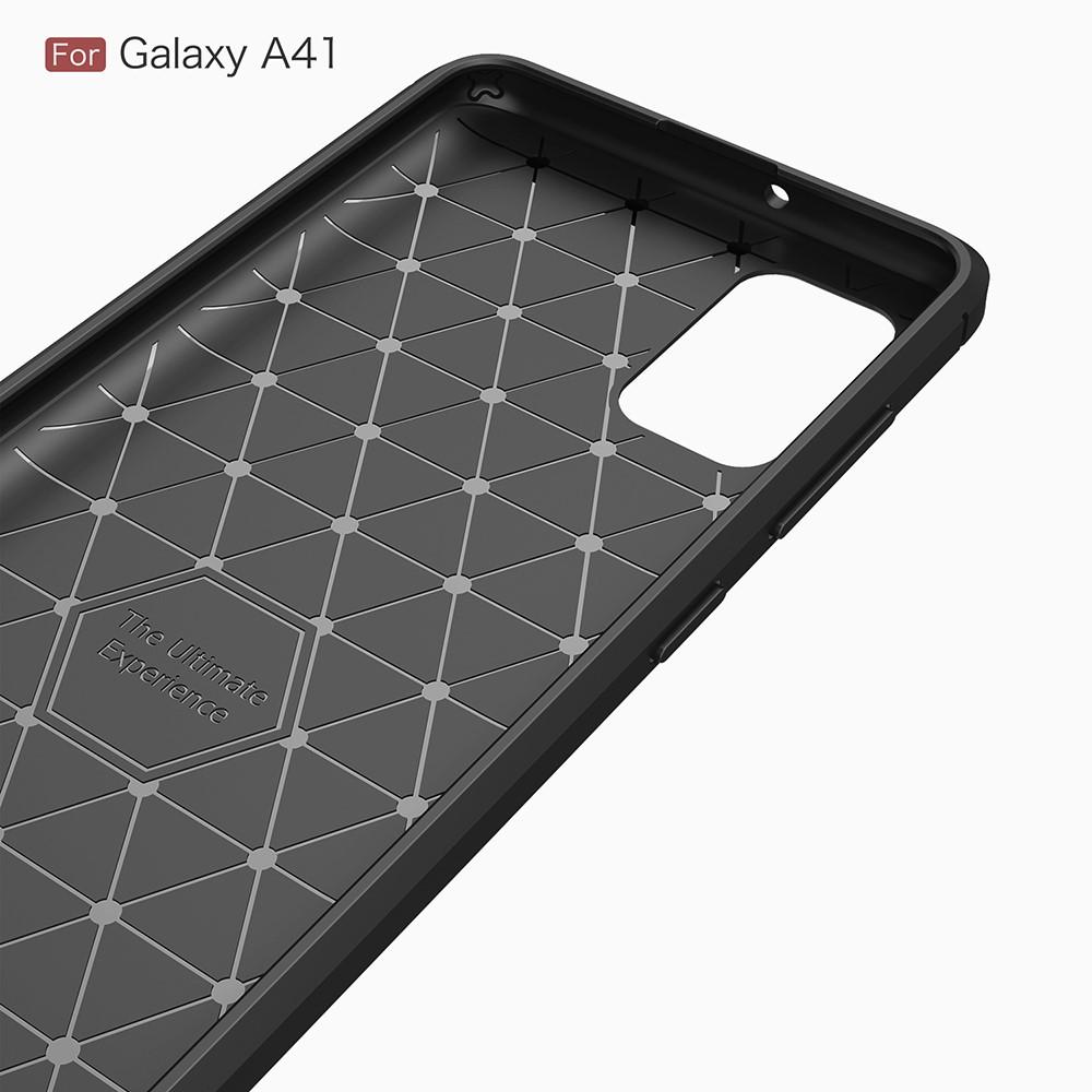 Hoesje TPU Brushed Samsung Galaxy A41 Zwart