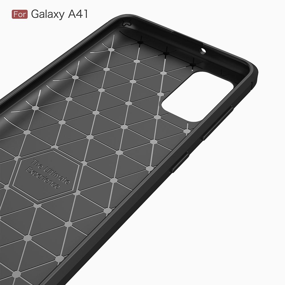 Brushed TPU Case Samsung Galaxy A41 Zwart