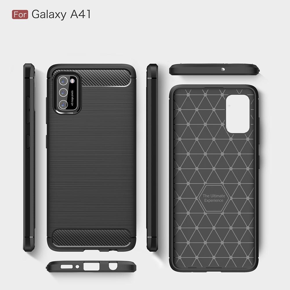 Brushed TPU Case Samsung Galaxy A41 Zwart