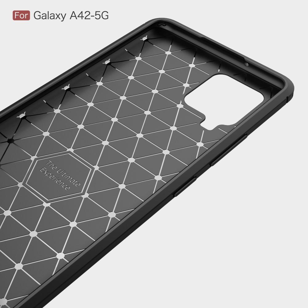 Brushed TPU Case Samsung Galaxy A42 Zwart