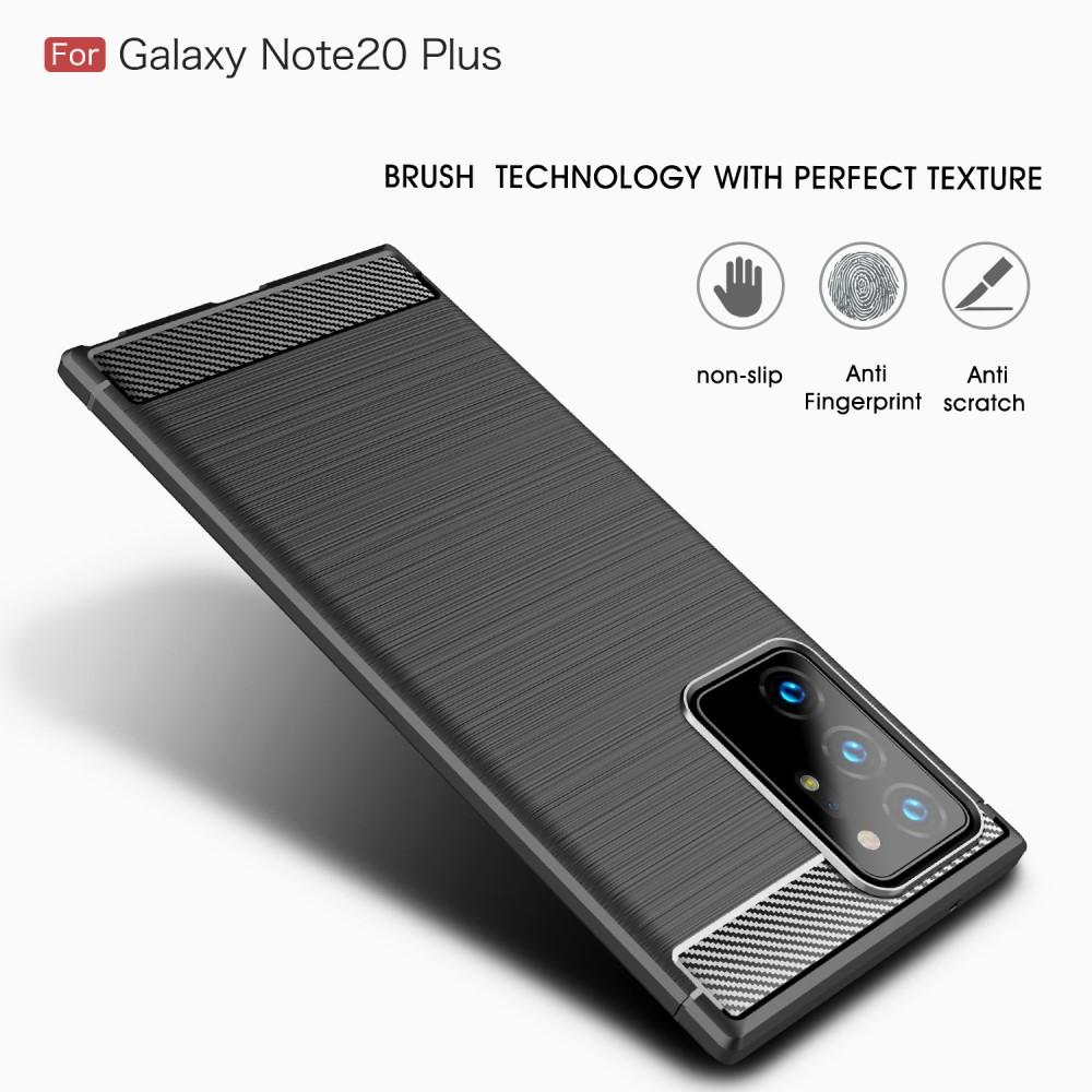 Hoesje TPU Brushed Samsung Galaxy Note 20 Ultra Zwart