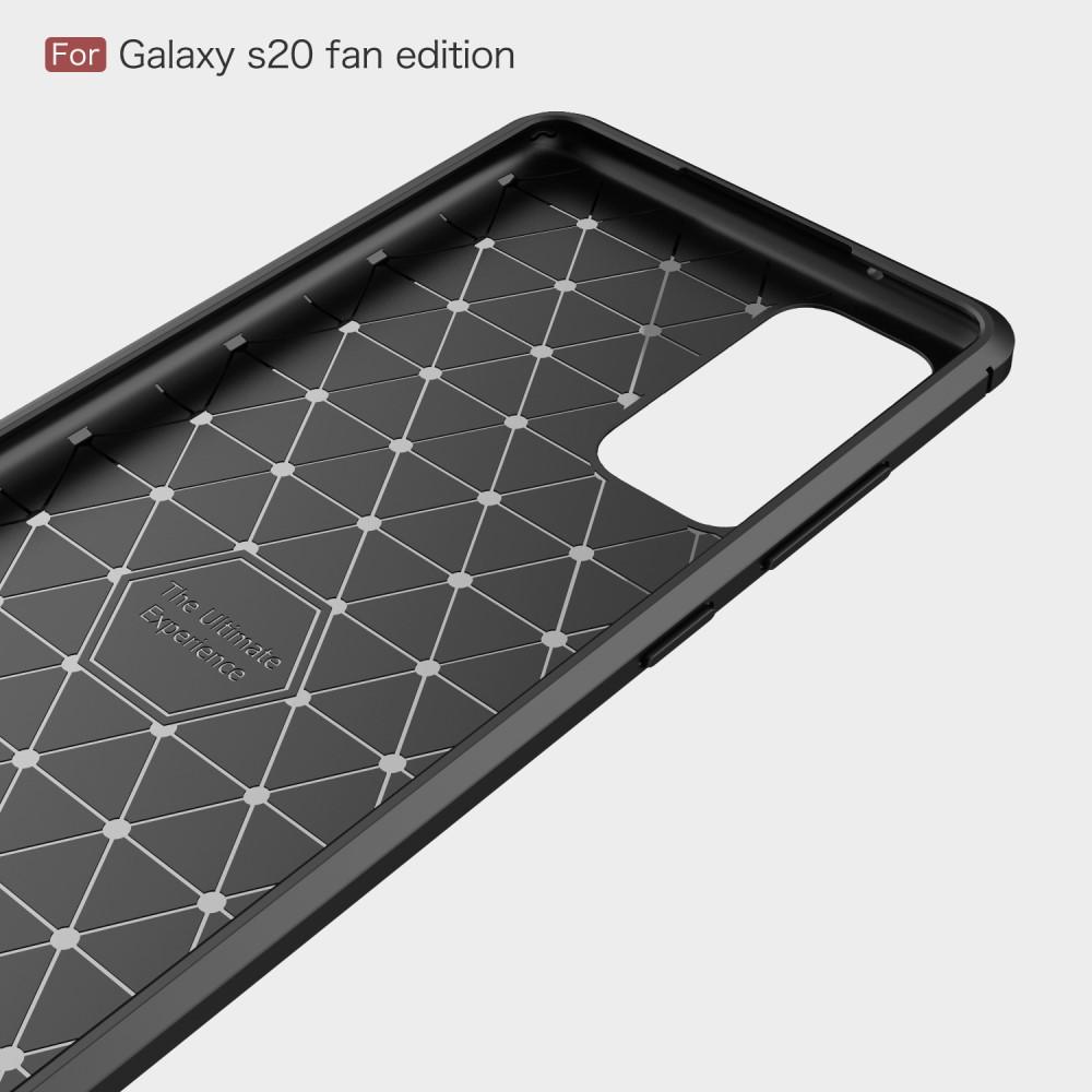 Hoesje TPU Brushed Samsung Galaxy S20 FE Zwart