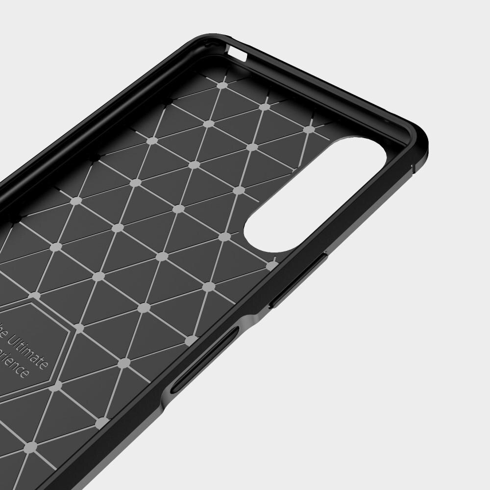 Hoesje TPU Brushed Sony Xperia 10 II Zwart