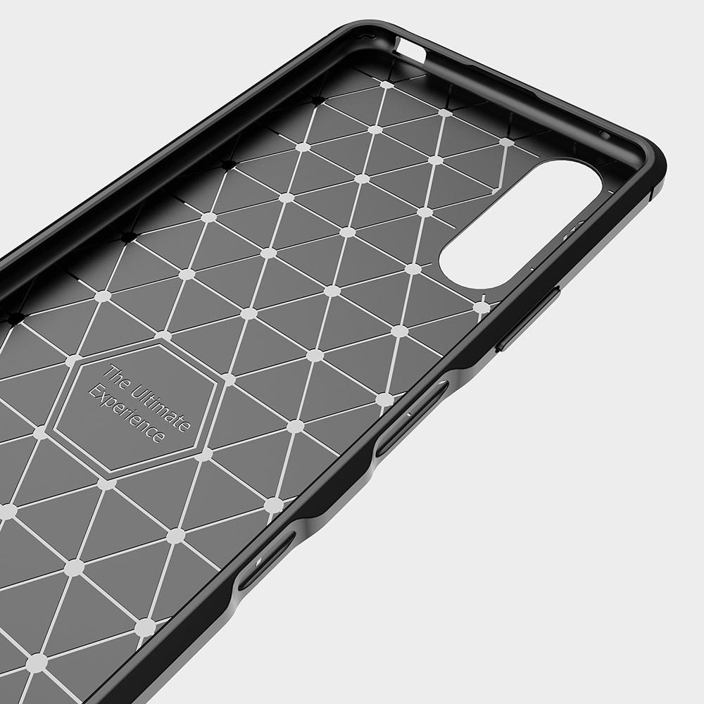 Hoesje TPU Brushed Sony Xperia 10 III Zwart