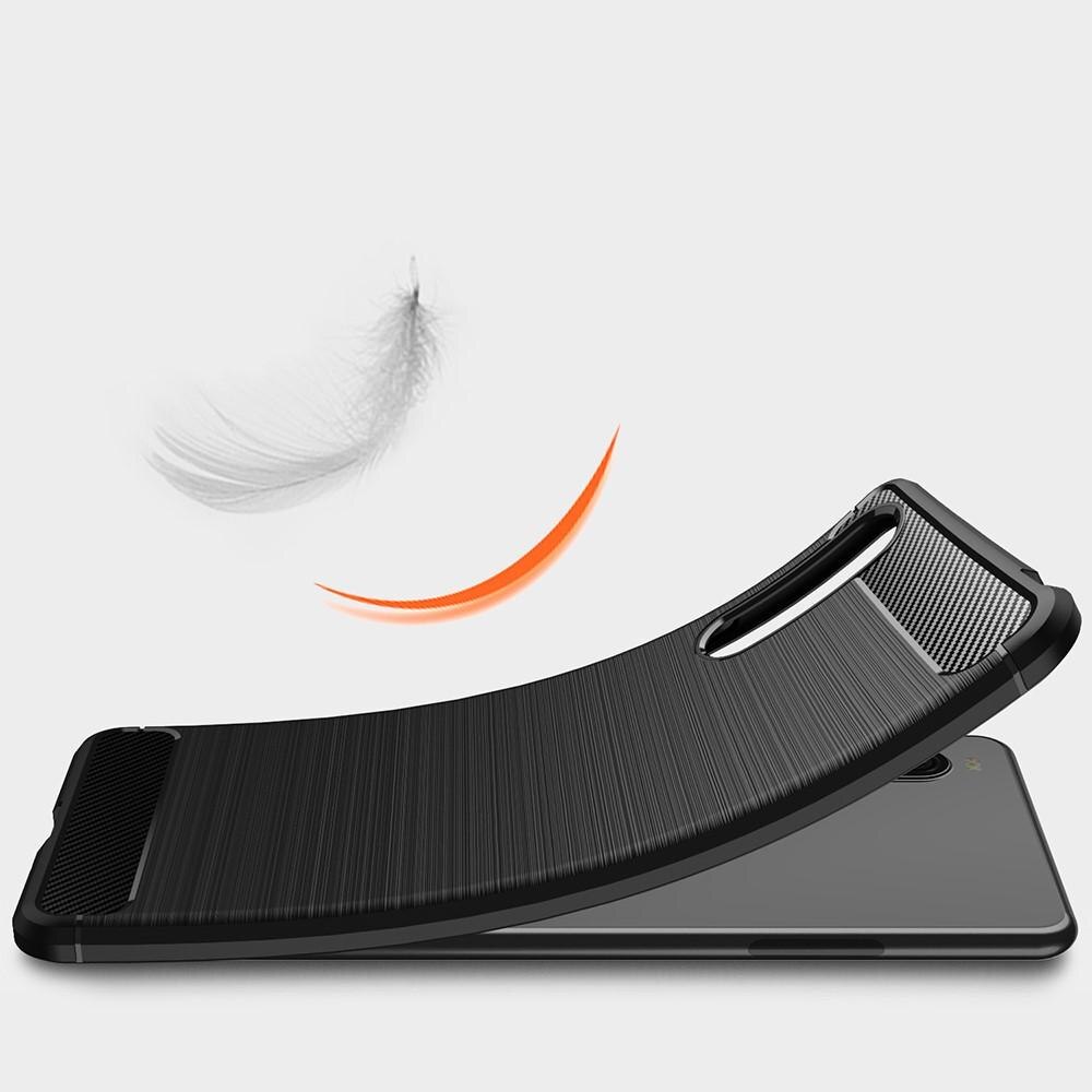 Hoesje TPU Brushed Sony Xperia 10 III Zwart