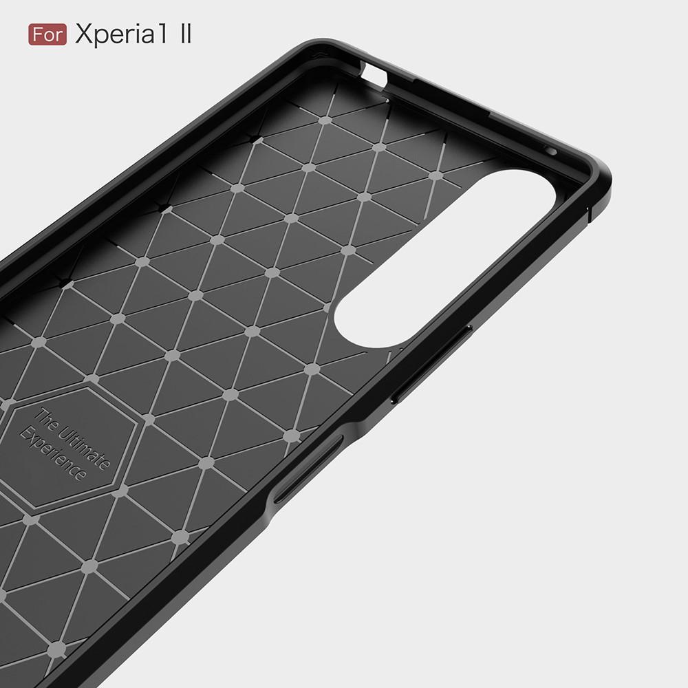 Brushed TPU Case Sony Xperia 1 II Zwart