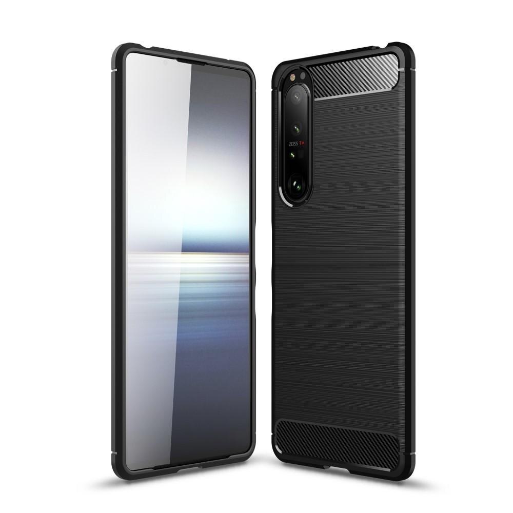 Brushed TPU Case Sony Xperia 1 III Zwart