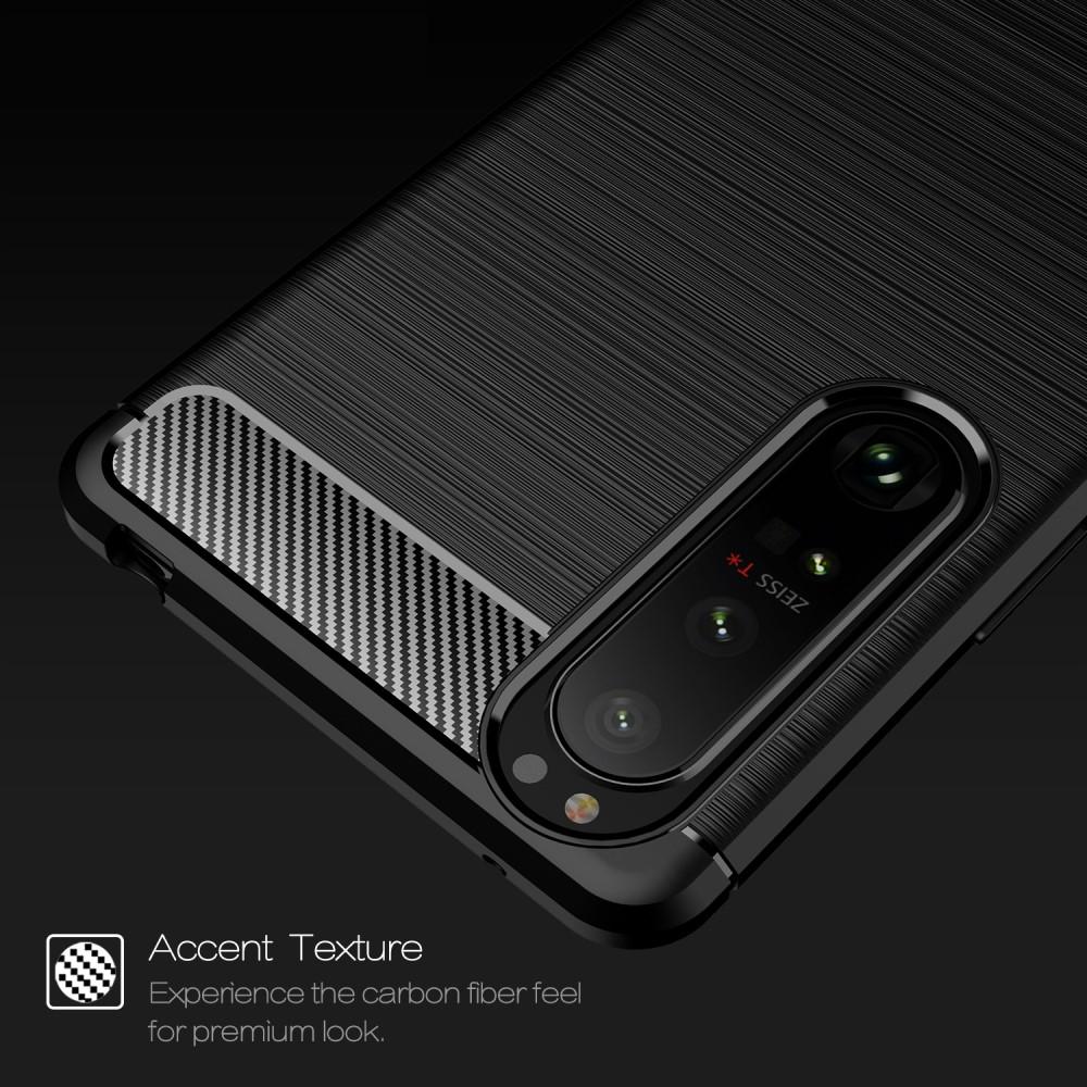 Hoesje TPU Brushed Sony Xperia 1 III Zwart