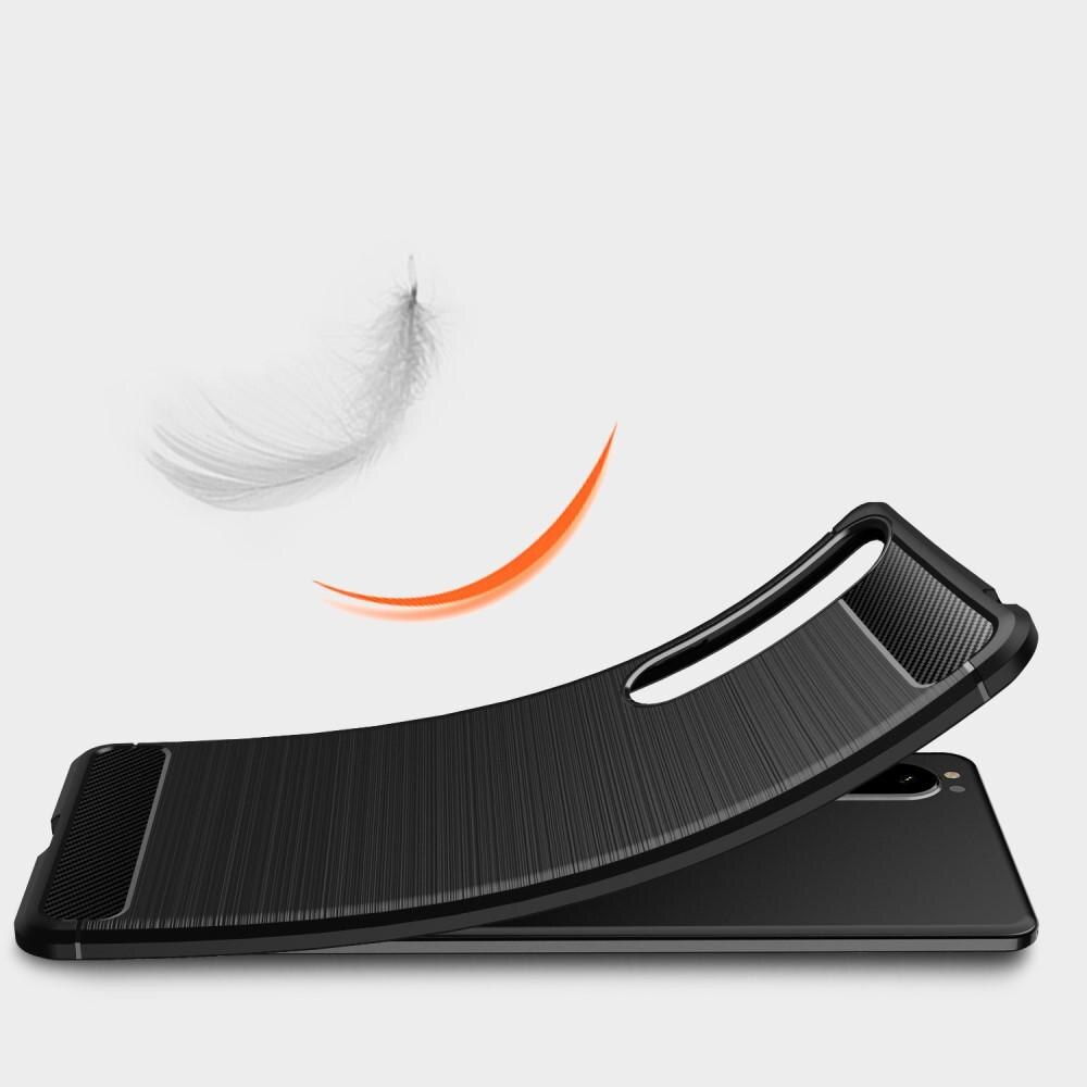Hoesje TPU Brushed Sony Xperia 1 III Zwart