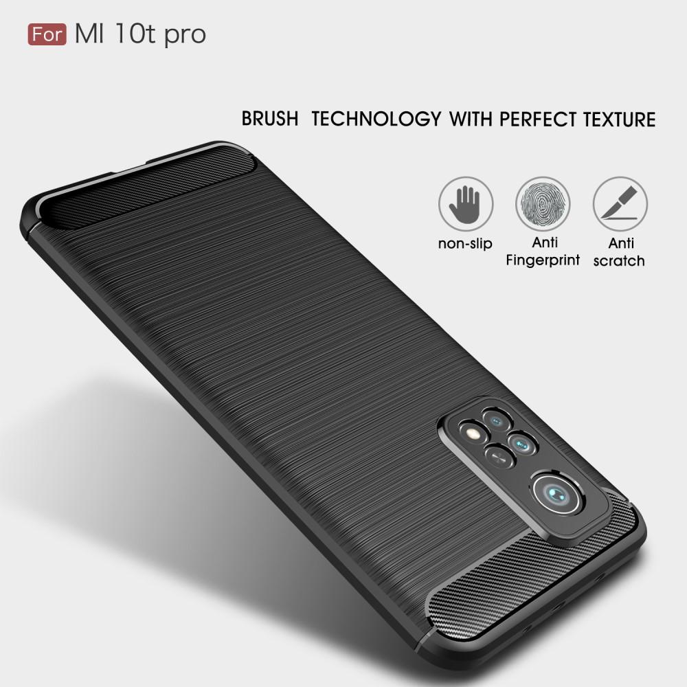 Hoesje TPU Brushed Xiaomi Mi 10T/10T Pro Zwart