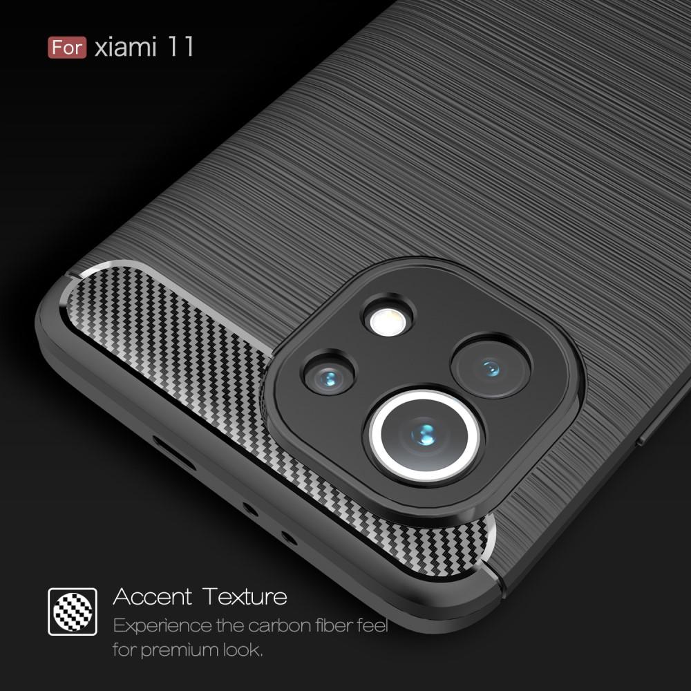 Hoesje TPU Brushed Xiaomi Mi 11 Zwart