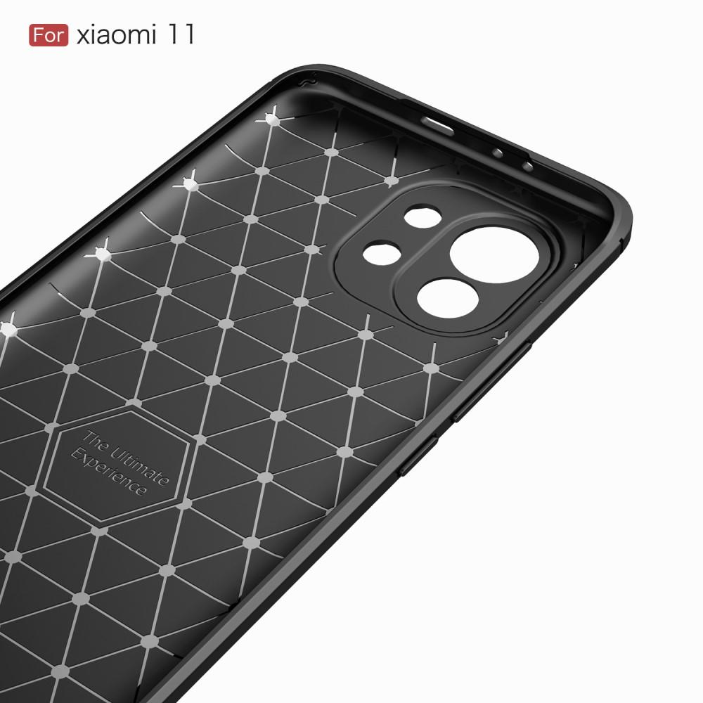 Hoesje TPU Brushed Xiaomi Mi 11 Zwart