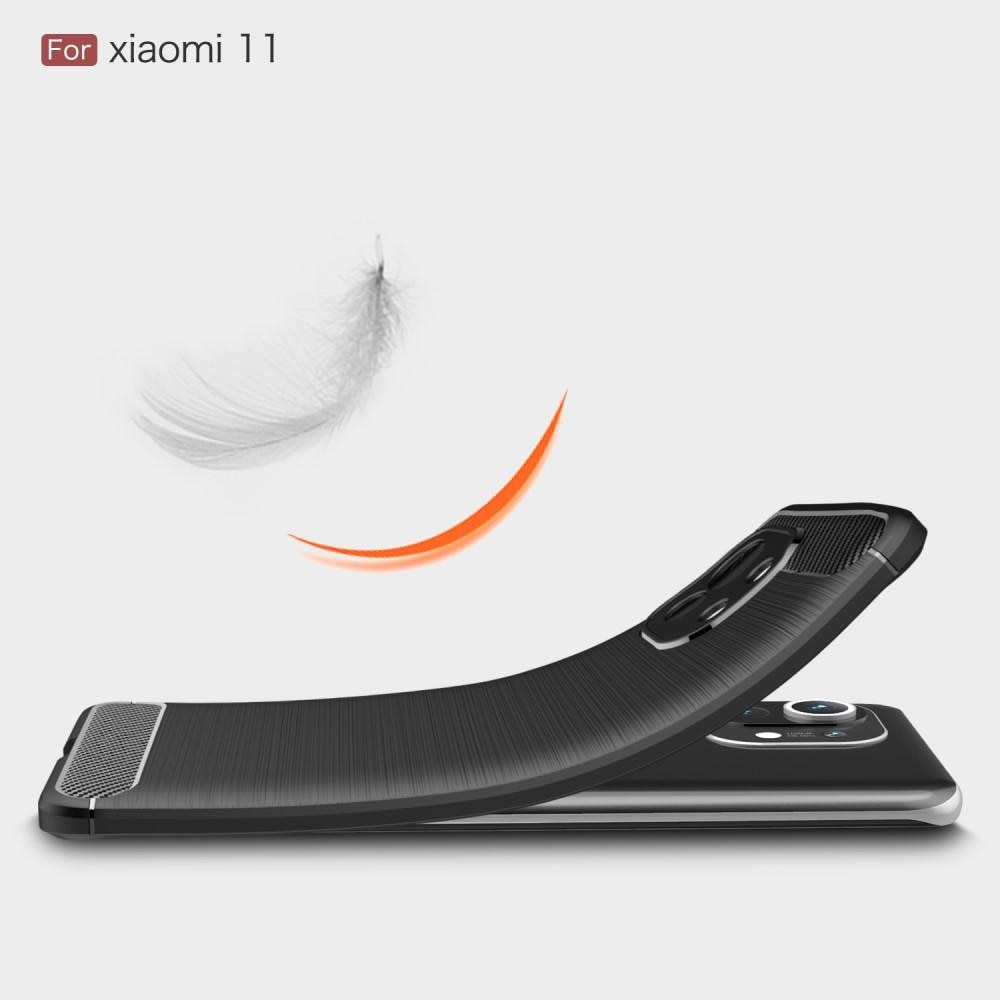 Hoesje TPU Brushed Xiaomi Mi 11 Zwart
