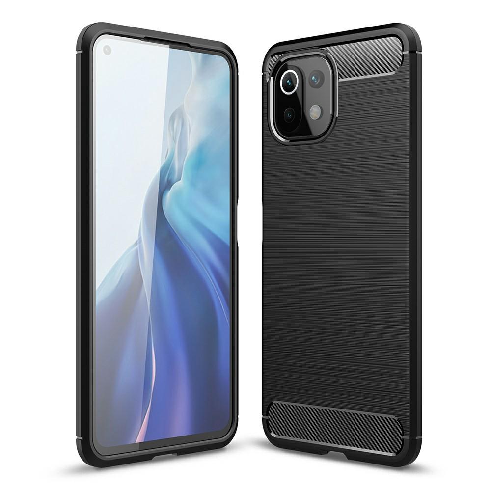 Brushed TPU Case Xiaomi Mi 11 Lite 5G Zwart