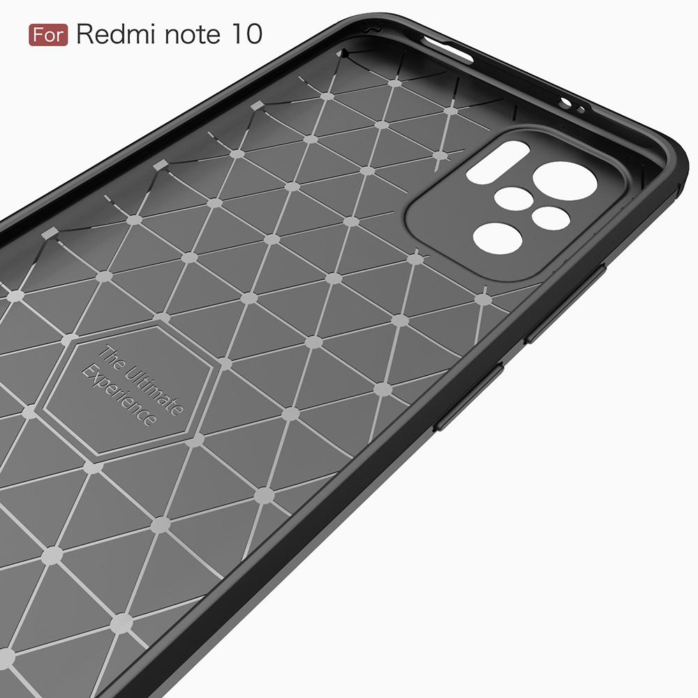 Brushed TPU Case Xiaomi Redmi Note 10/Note 10S Zwart