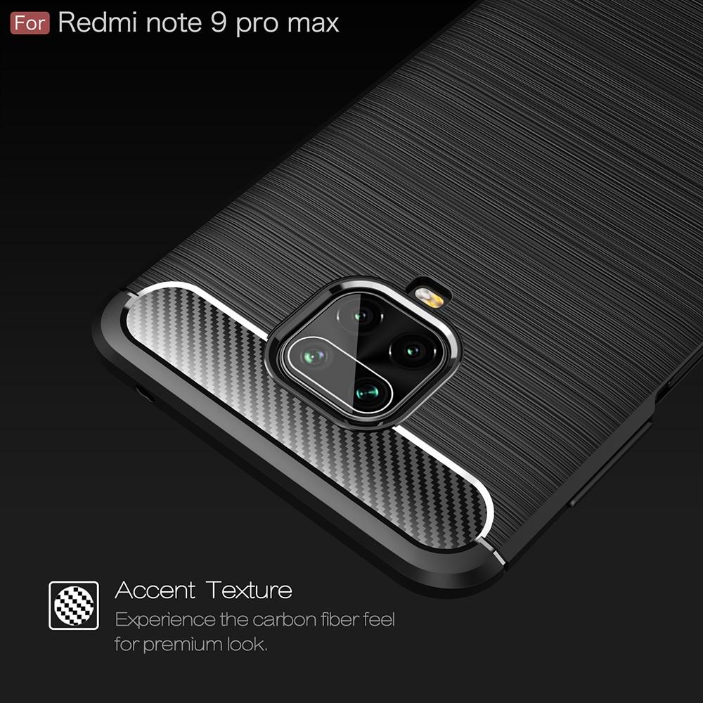 Brushed TPU Case Xiaomi Redmi Note 9 Pro/9S Zwart