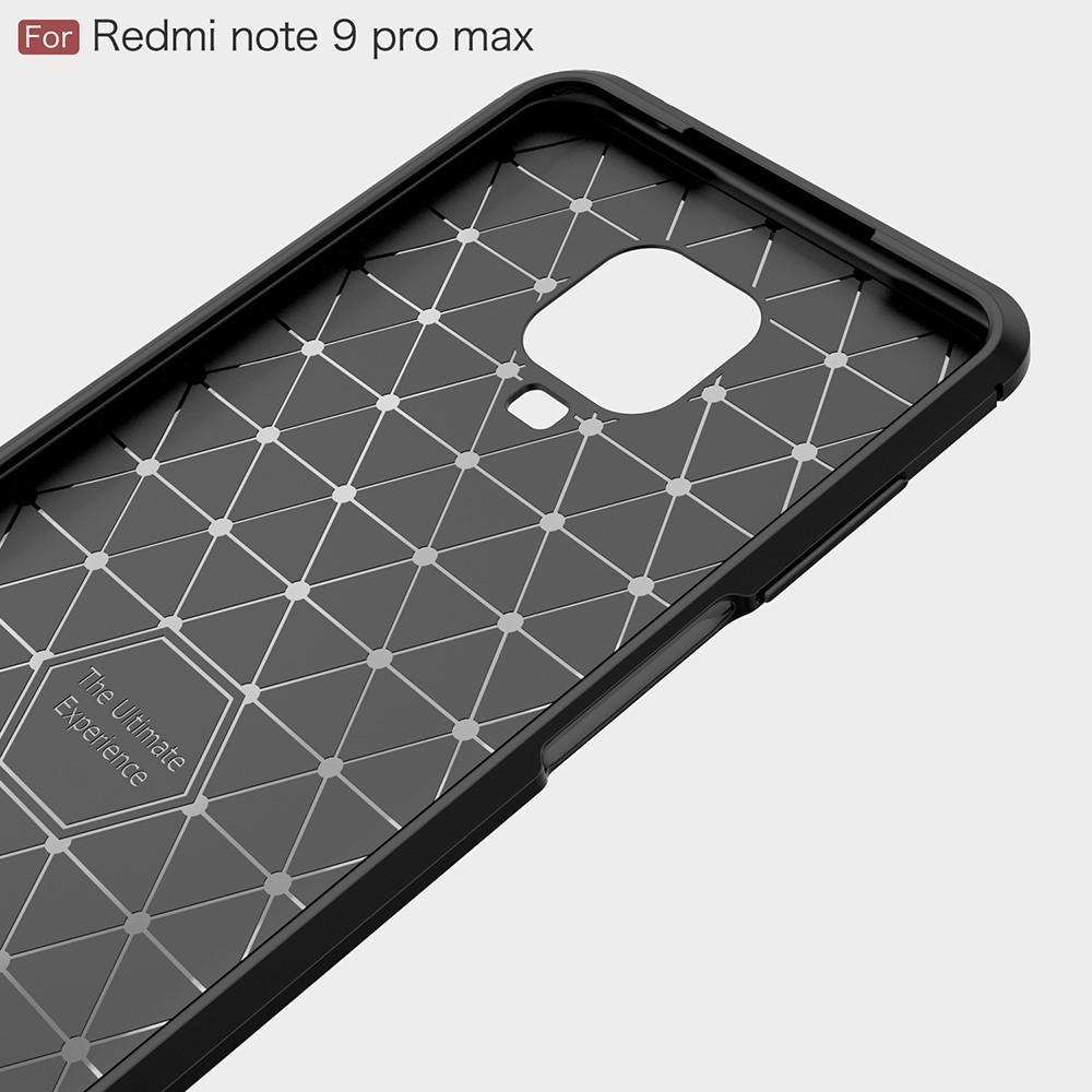Brushed TPU Case Xiaomi Redmi Note 9 Pro/9S Zwart
