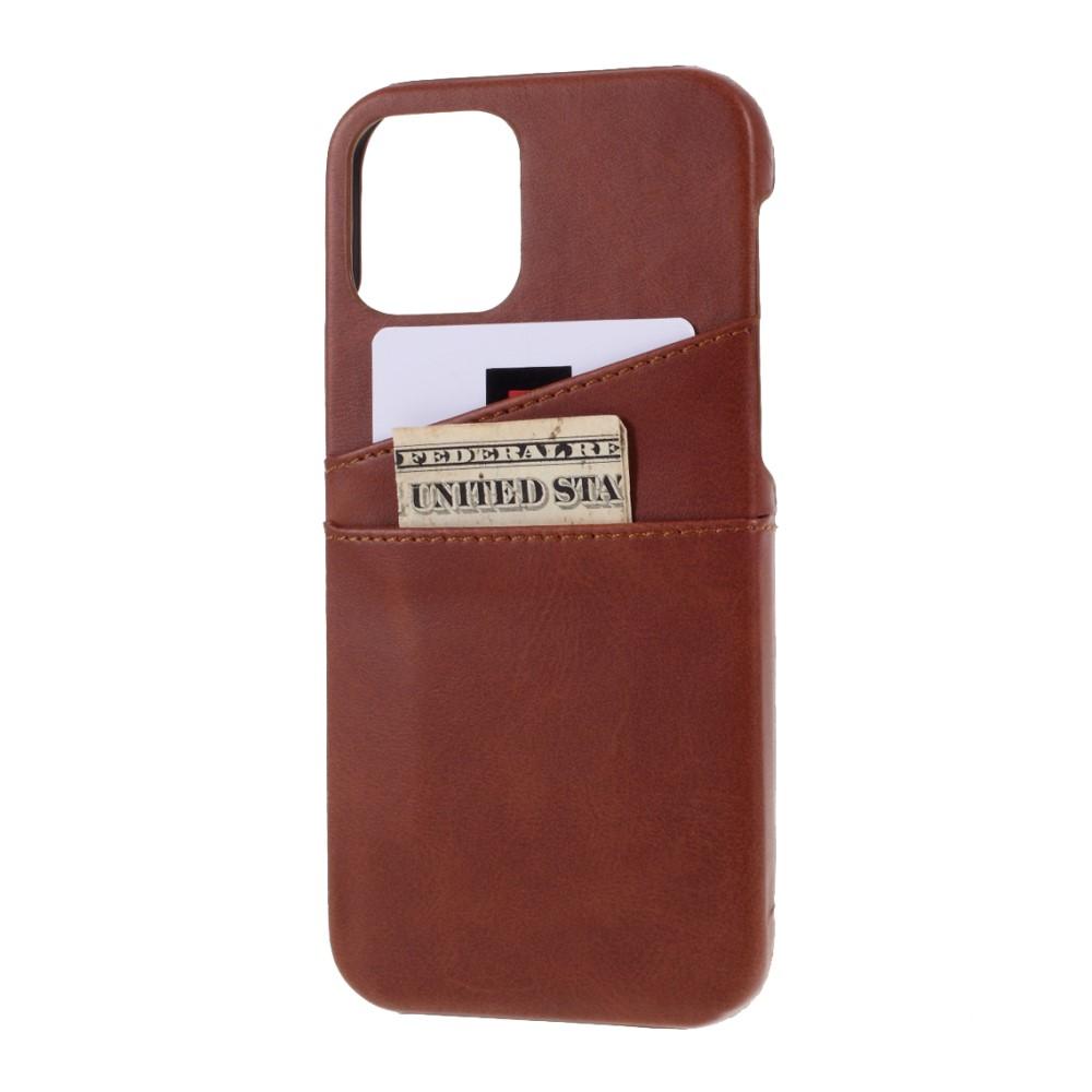 Card Slots Case iPhone 12/12 Pro Brown