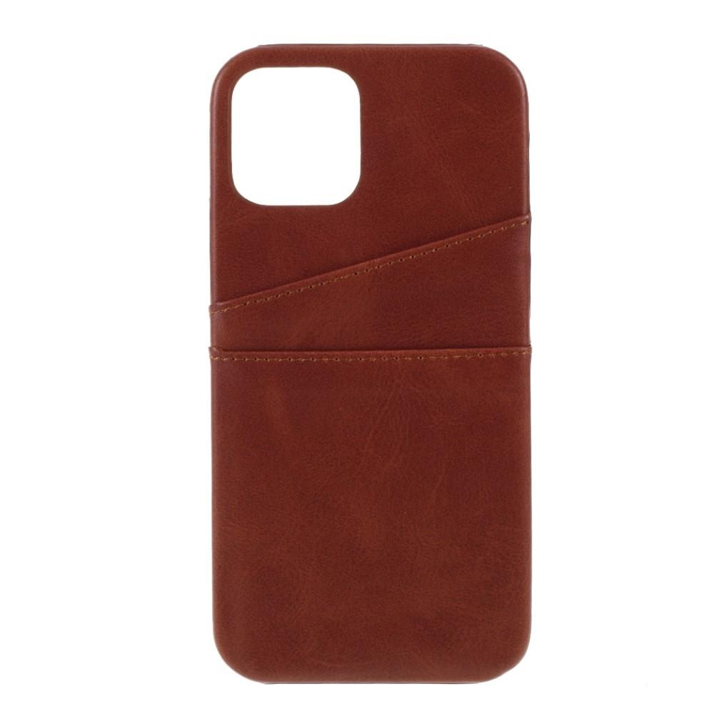 Card Slots Case iPhone 12/12 Pro Brown