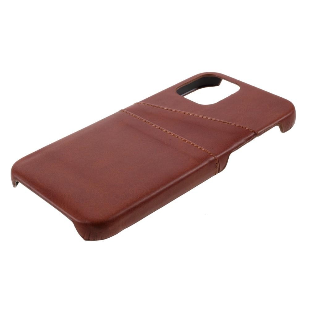 Card Slots Case iPhone 12/12 Pro Brown