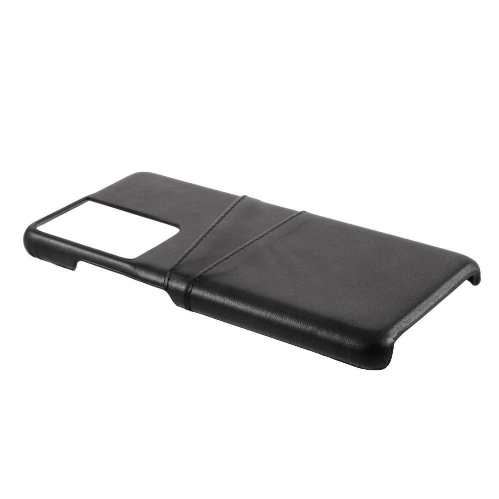 Card Slots Case Samsung Galaxy S21 Ultra Zwart