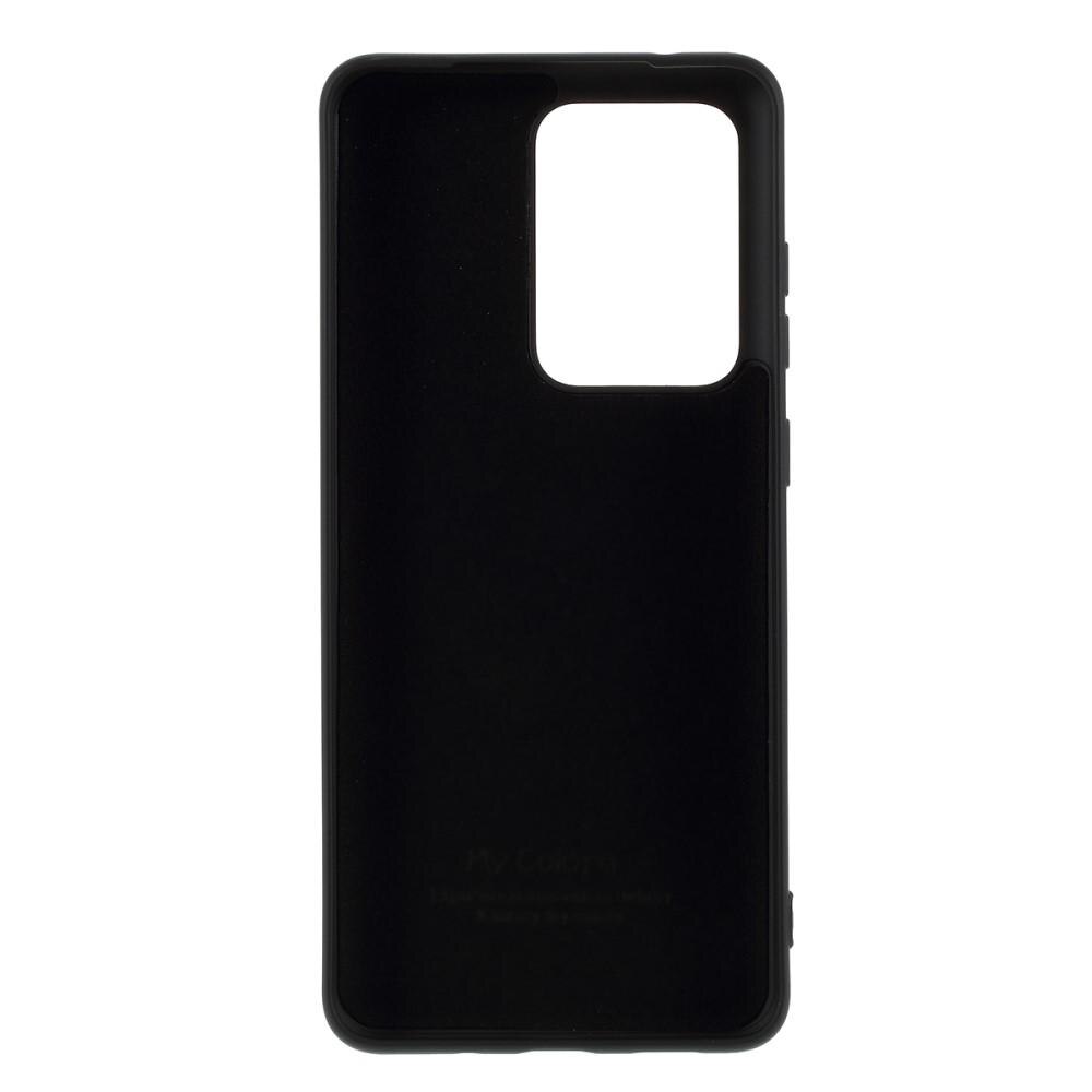 Liquid Silicone Case Samsung Galaxy S20 Ultra Zwart