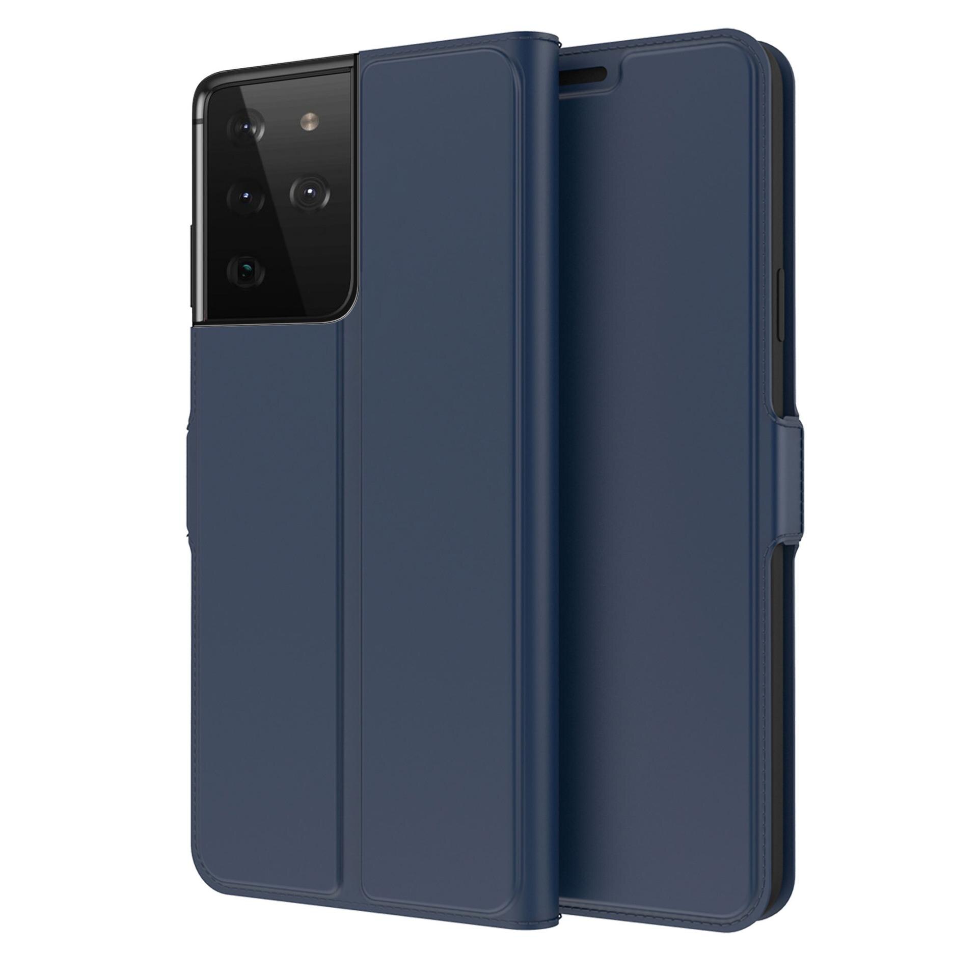 Slim Card Wallet Samsung Galaxy S21 Ultra Blauw