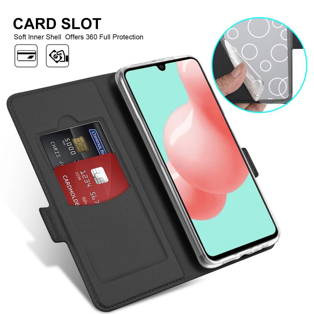 Slim Card Wallet Samsung Galaxy A41 Zwart