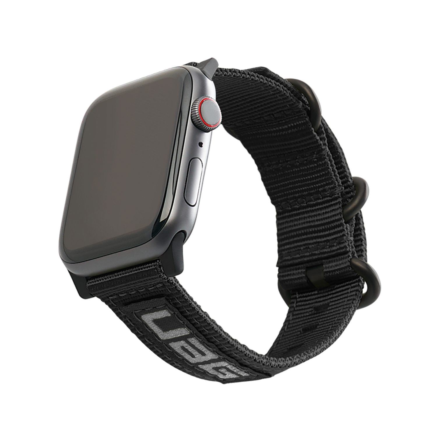 Nato Eco Strap Apple Watch 45mm Series 8 Zwart