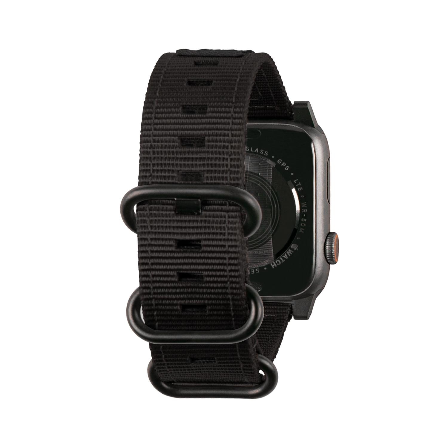 Nato Eco Strap Apple Watch 45mm Series 8 Zwart