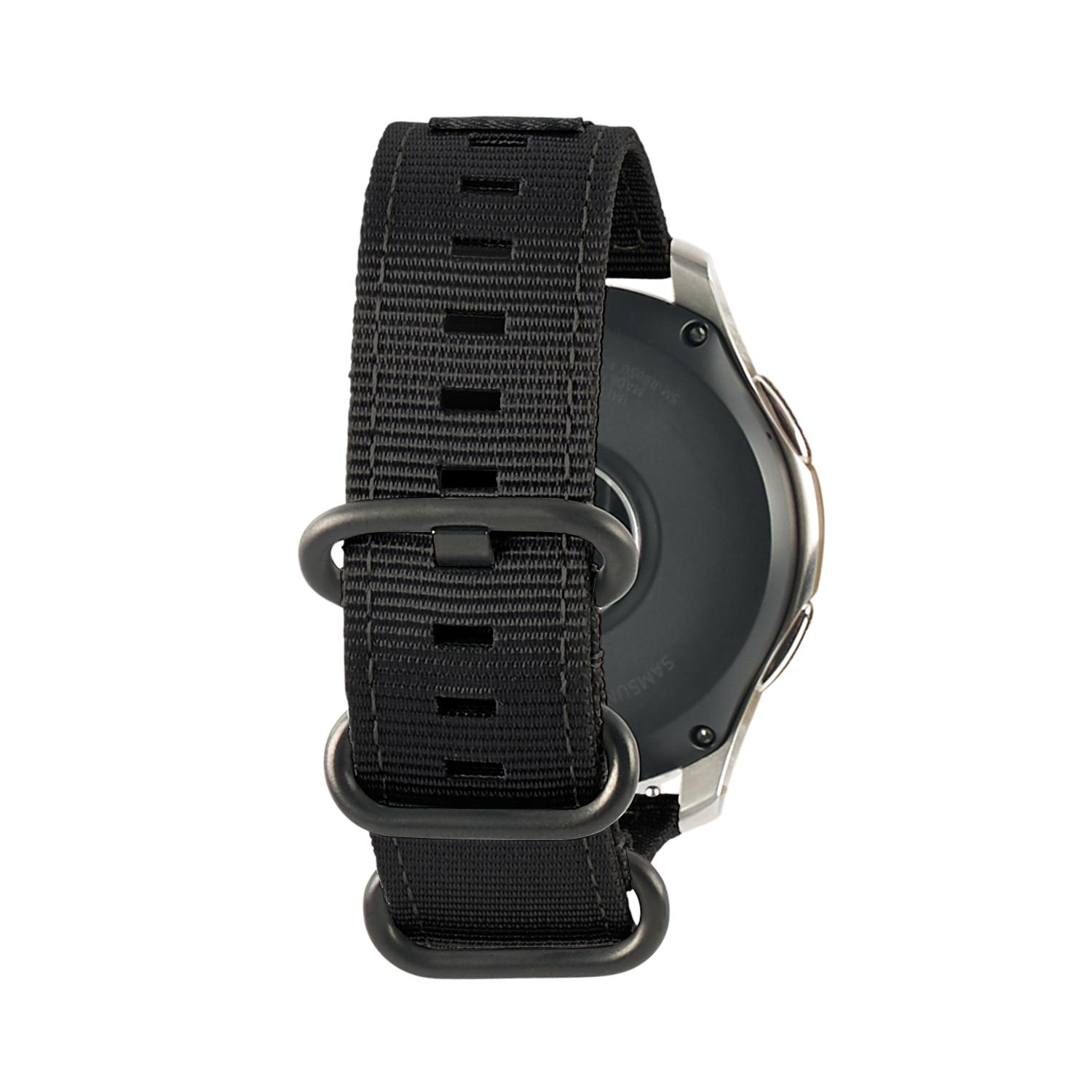 Nato Eco Strap Samsung Galaxy Watch 3 45mm Zwart