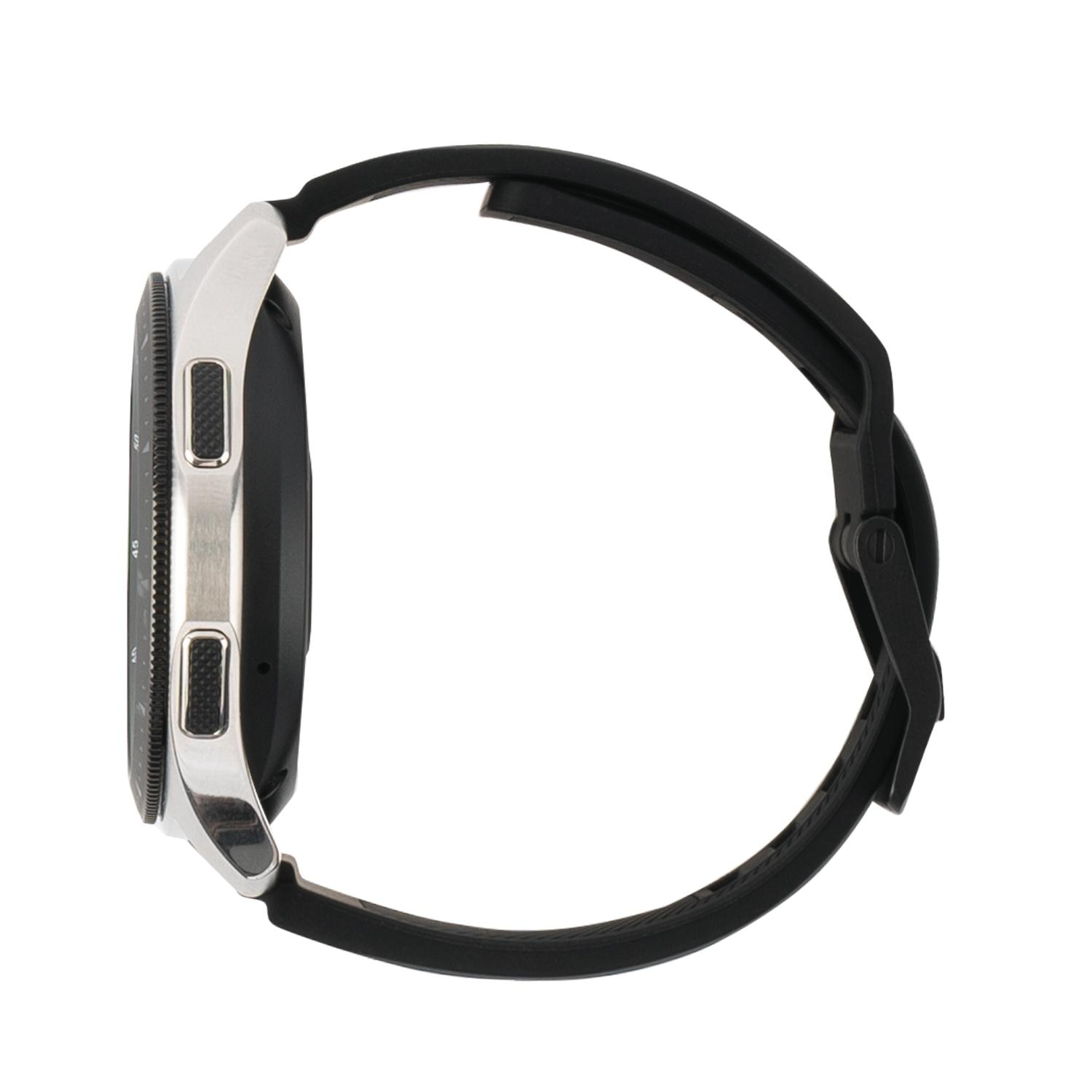 Scout Silicone Strap Samsung Galaxy Watch 46mm/45mm Zwart