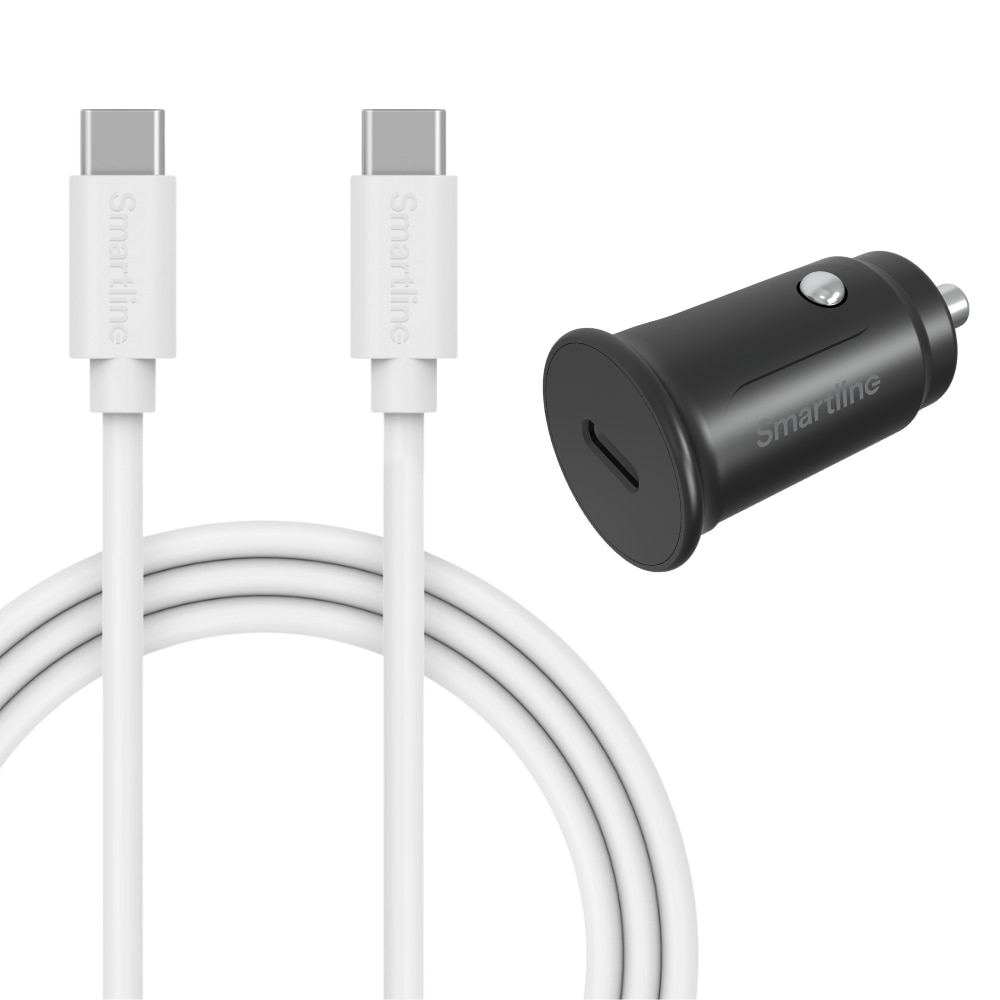 Complete Autolader voor OnePlus 12R -  1m kabel & Lader USB-C - Smartline