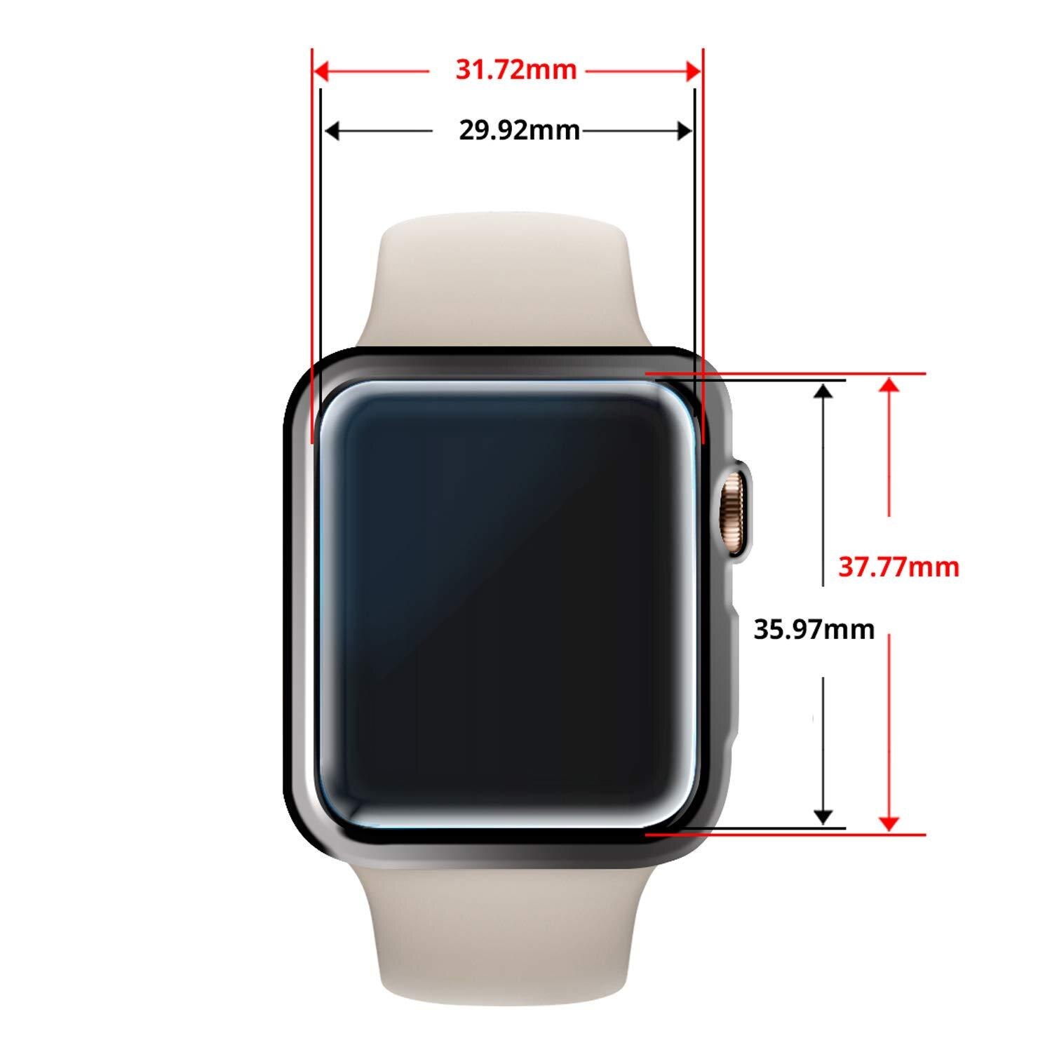 Dome Glass Screen Protector (2-pack) Apple Watch 44 mm