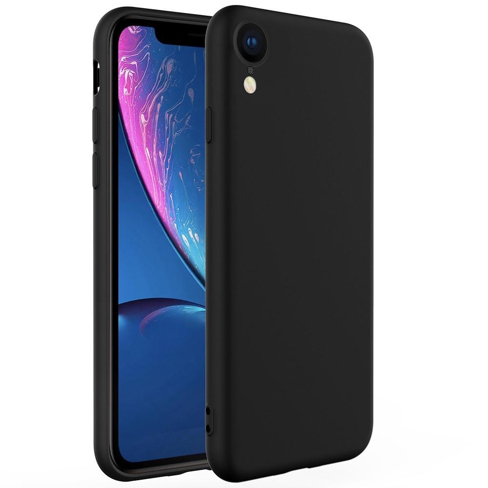 Liquid Silicone Case iPhone Xr Zwart