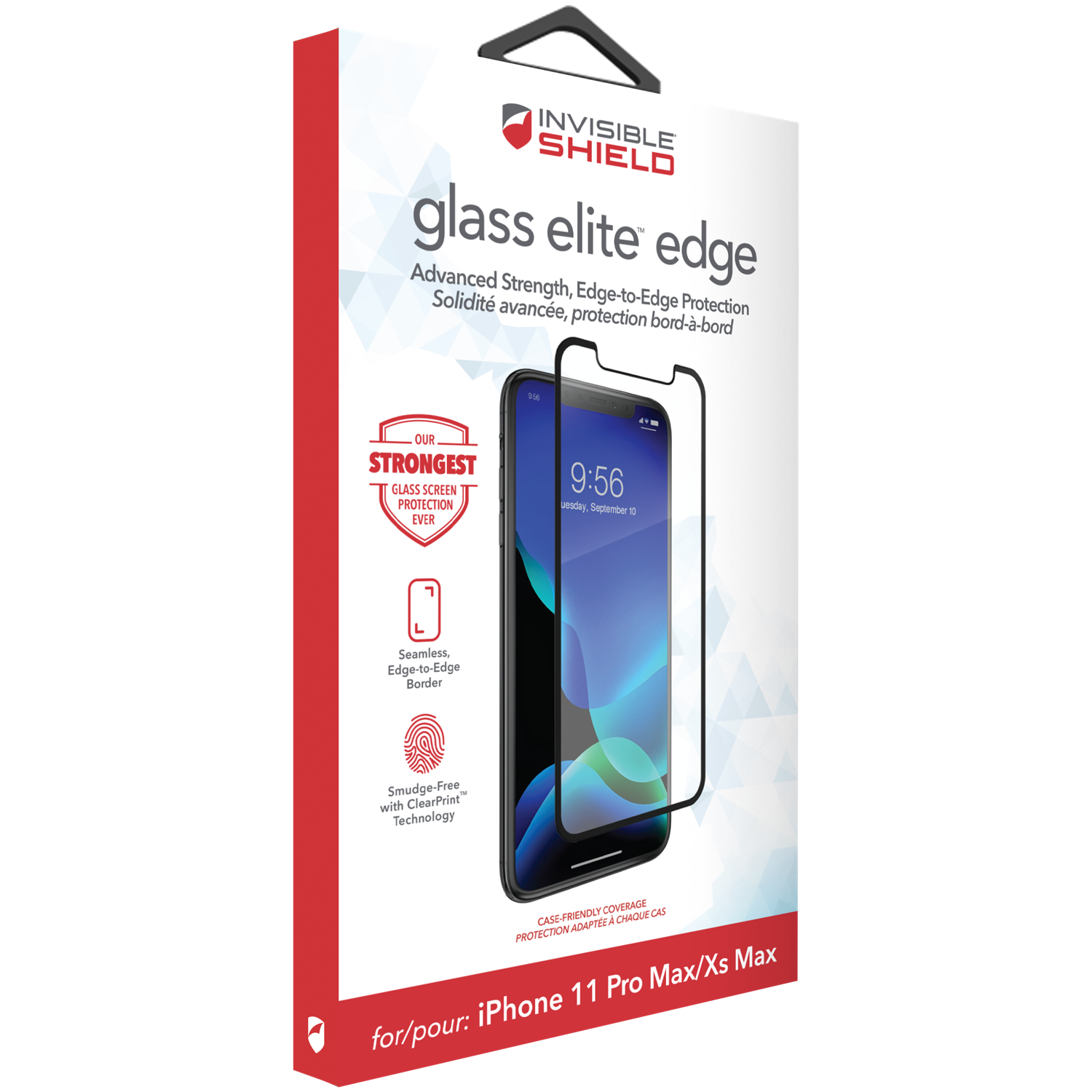 InvisibleShield Glass Elite Edge iPhone 11 Pro Max/XS Max Zwart