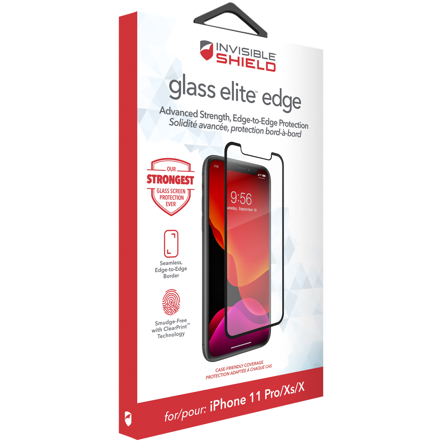 InvisibleShield Glass Elite iPhone X/XS Zwart