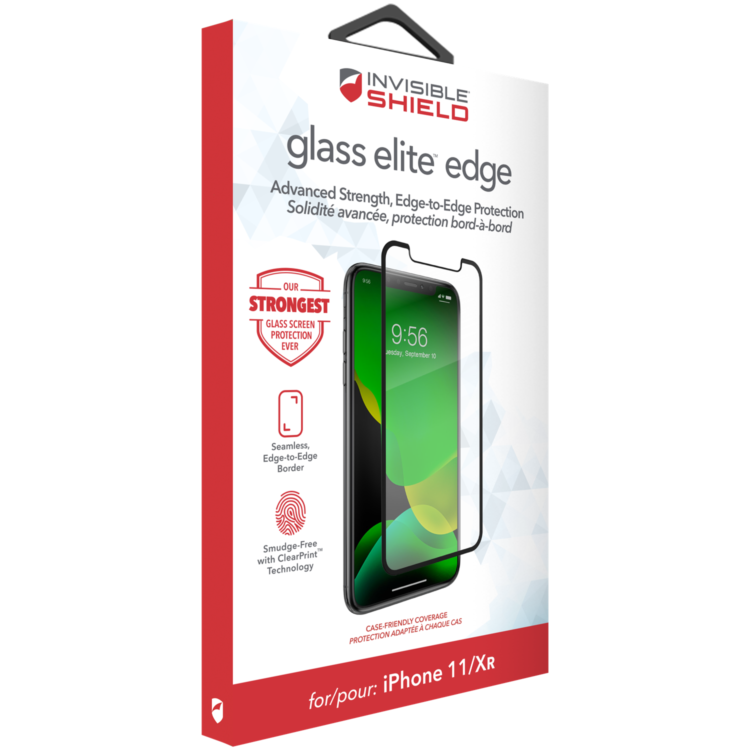 InvisibleShield Glass Elite Edge iPhone 11/XR Zwart