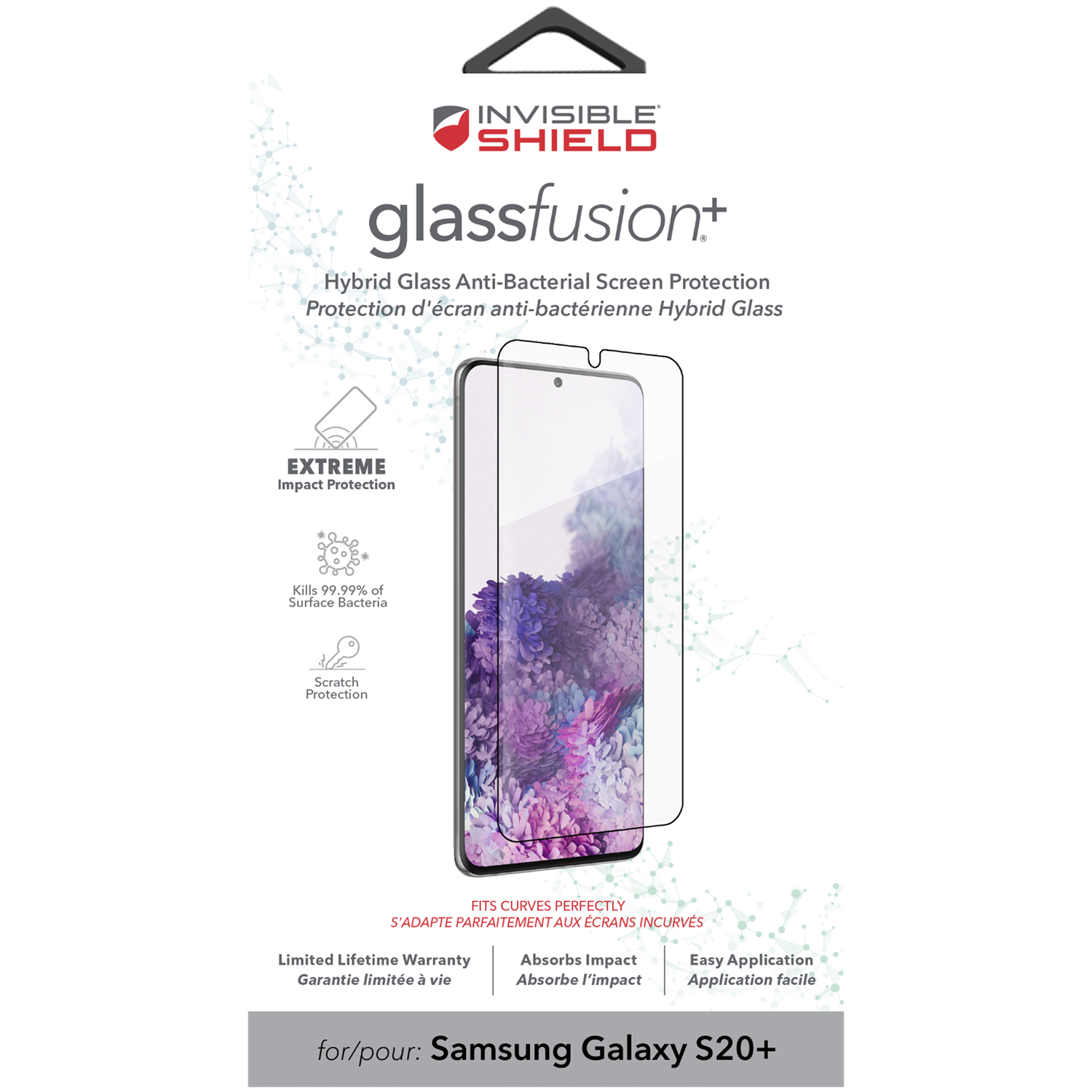 InvisibleShield GlassFusion+ Samsung Galaxy S20 Plus Zwart